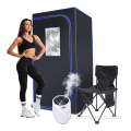 Tente de sauna de chauffage pliable avec générateur de vapeur